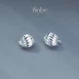  Khuyên Tai Bạc 950 Đèn Lồng Yinbe Silver 