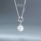  Combo Dây Chuyền Bạc Gấm Vân Và Mặt Dây Nguyệt Dạ Yinbe Silver 