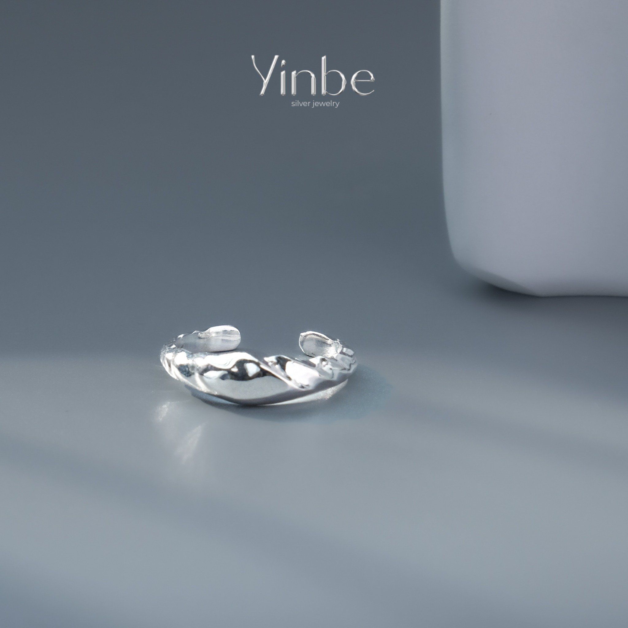  Nhẫn Nữ Bạc 950 Vân Mây Yinbe Silver 