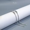 Vòng Tay Bạc Đôi Moment Yinbe Silver Thiêt Kế Hình Trụ Khắc Tên Theo Yêu Cầu
