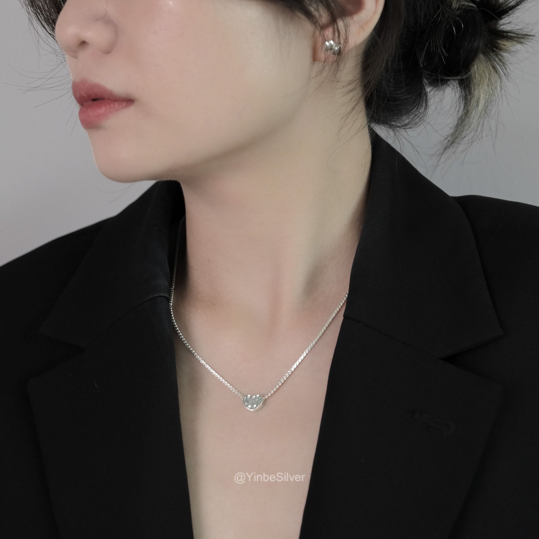  Khuyên Tai Bạc Nữ Smooth Yinbe Silver BGYE01 