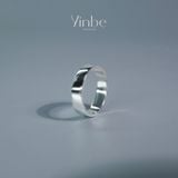 Nhẫn Bạc S925 trơn bản rộng Yinbe Silver 