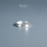  Nhẫn Bạc S925 Nhám Cát Bản 4mm Yinbe Silver 