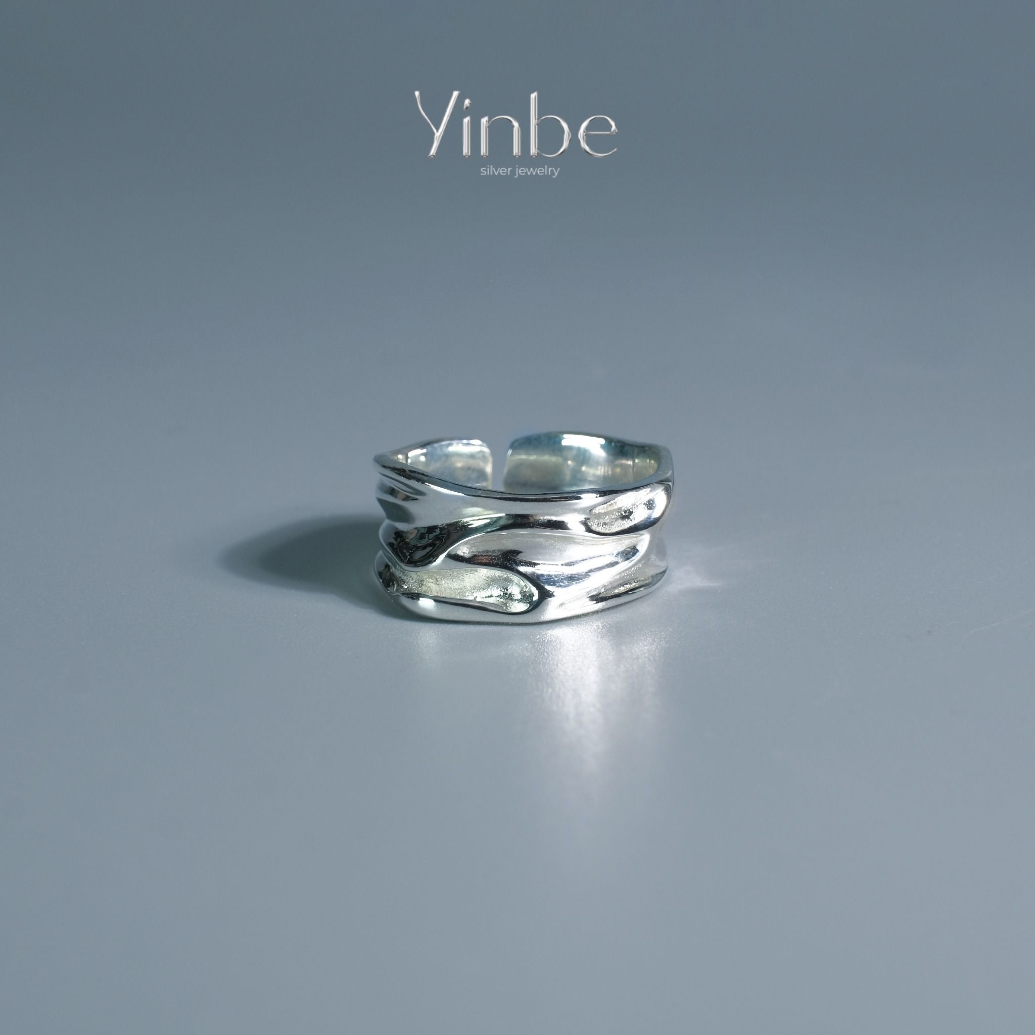  Nhẫn Bạc S925 Dòng Chảy Yinbe Silver 
