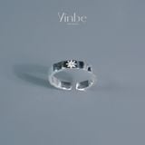  Nhẫn Bạc S925 Hoa Mặt Trời Bản Nữ Nhỏ Yinbe Silver 