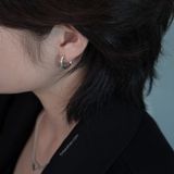  Khuyên Bạc S925 Stone Vein Yinbe Silver 