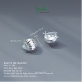  Khuyên Tai Bạc 950 Đèn Lồng Yinbe Silver 