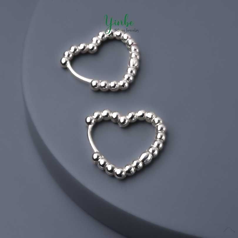  Khuyên Tai Bạc S925 Round Pearl Yinbe Silver 
