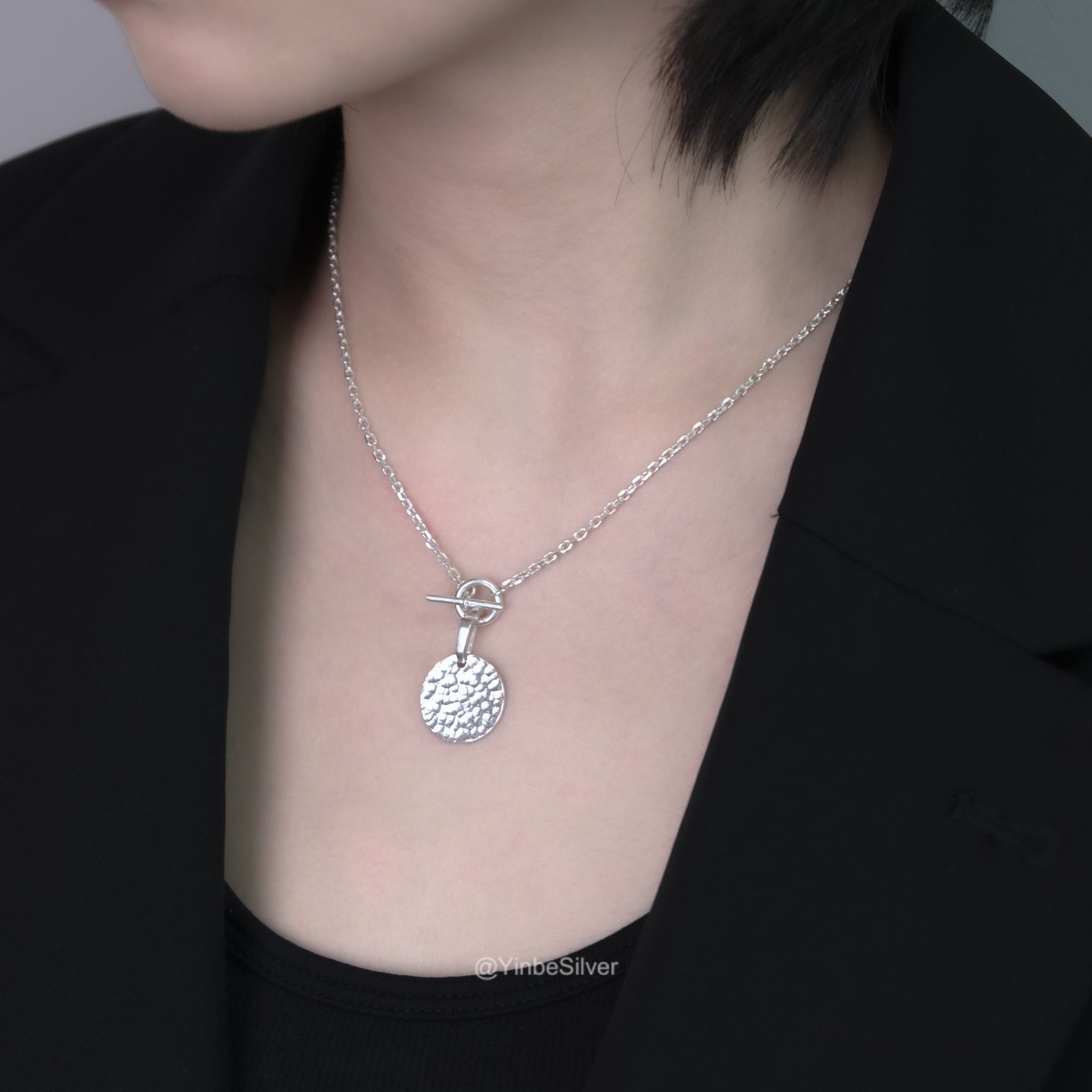  Mặt Dây Chuyền Bạc 950 Nguyệt Ảnh Yinbe Silver 