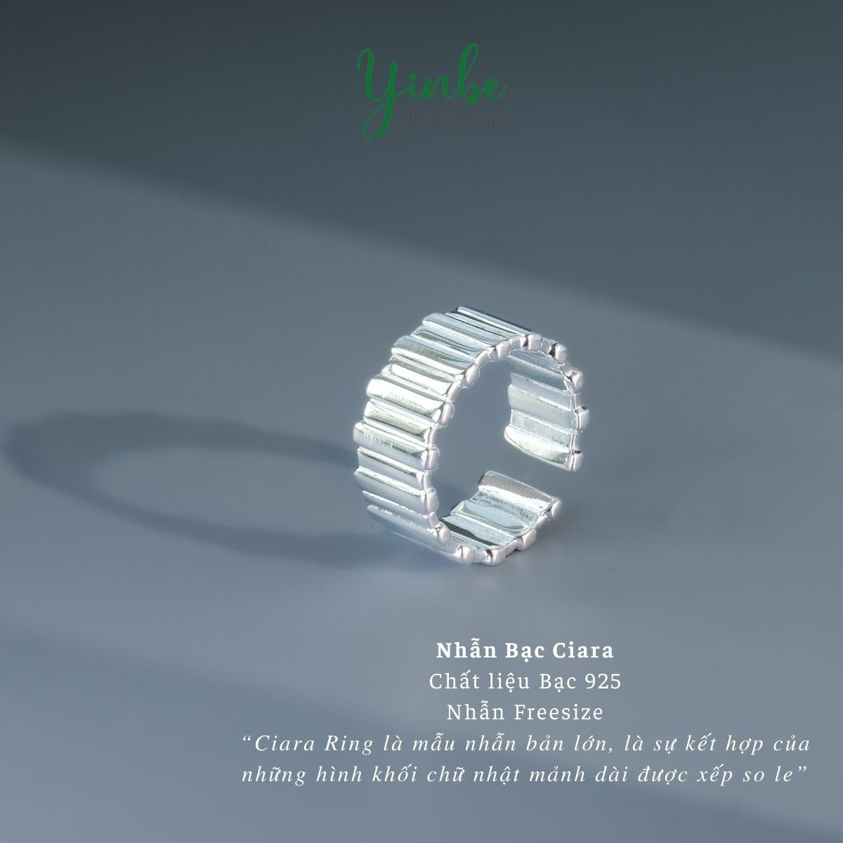 Nhẫn Bạc 925 Ciara Yinbe Silver 
