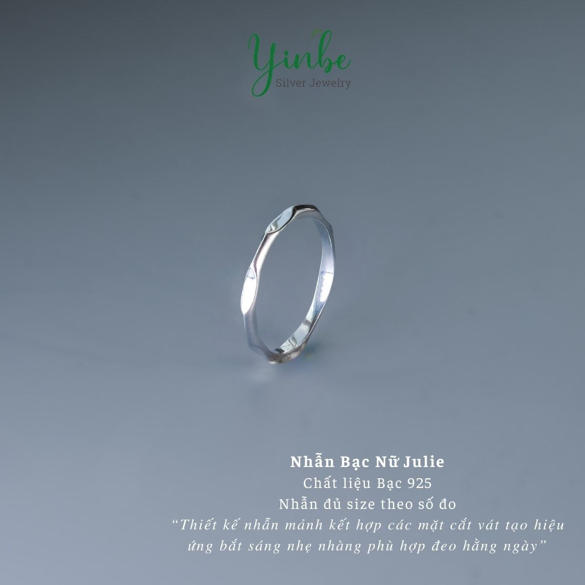  Nhẫn Bạc 925 Julie Yinbe Silver 