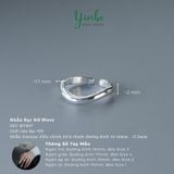  Nhẫn Bạc 925 Wave Yinbe Silver 