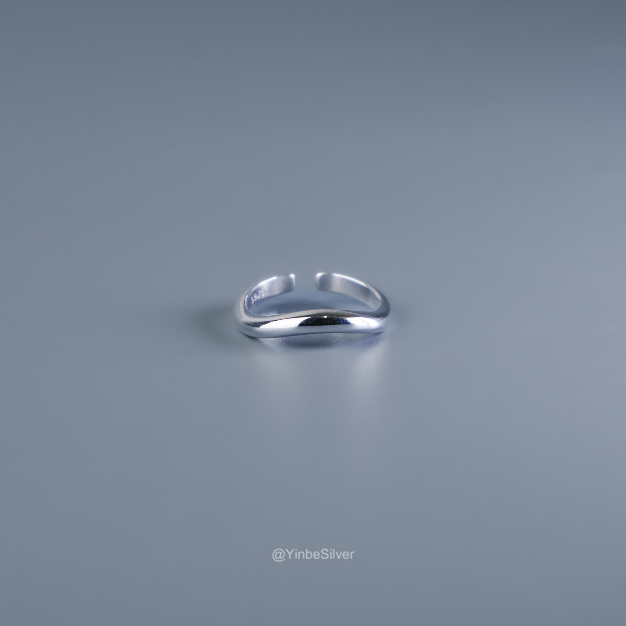  Nhẫn Bạc 925 Wave Yinbe Silver 