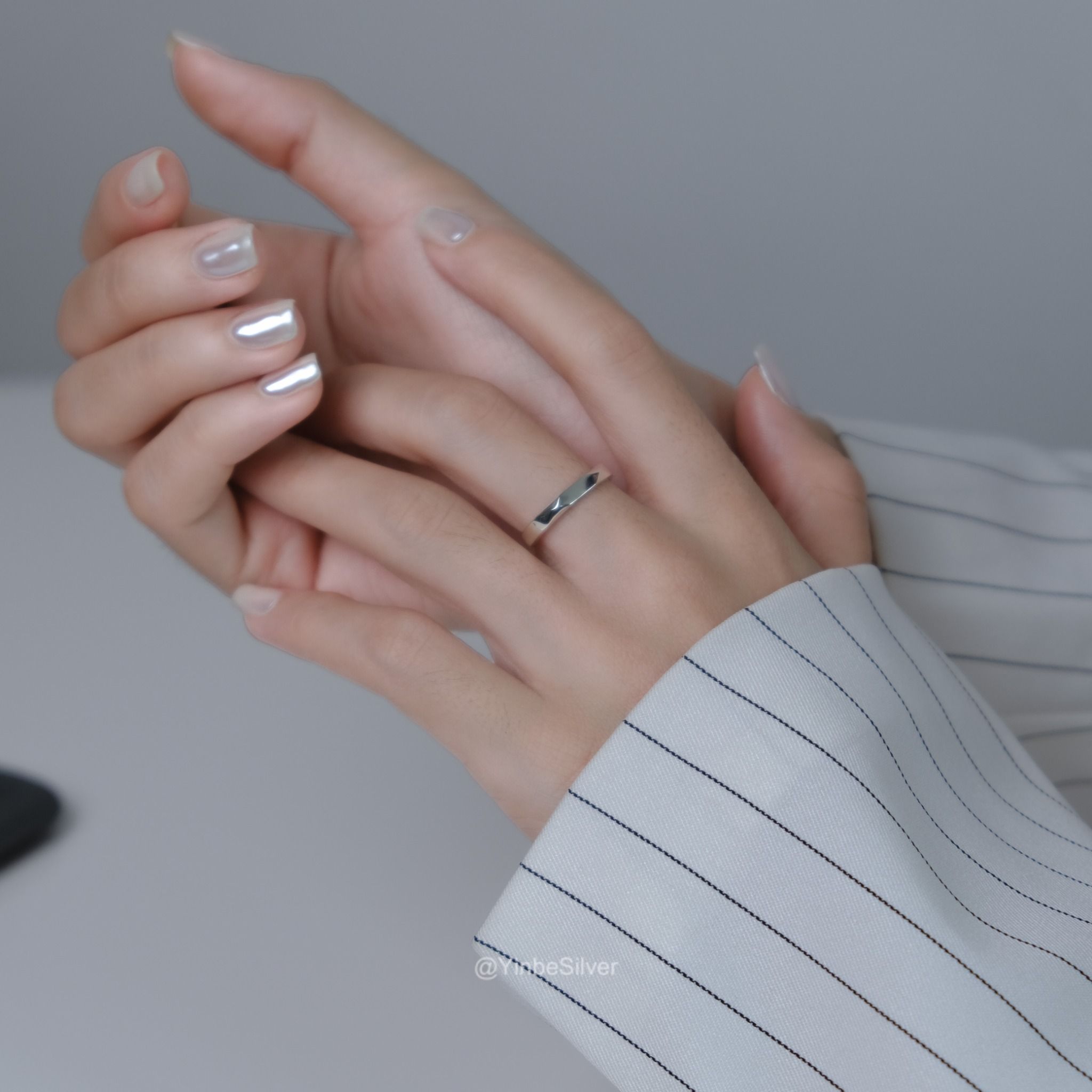  Nhẫn Bạc Đôi Bonnie Yinbe Silver 