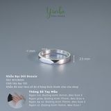  Nhẫn Bạc Đôi Bonnie Yinbe Silver 