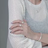  Nhẫn Bạc Nữ Eternity Yinbe Silver 