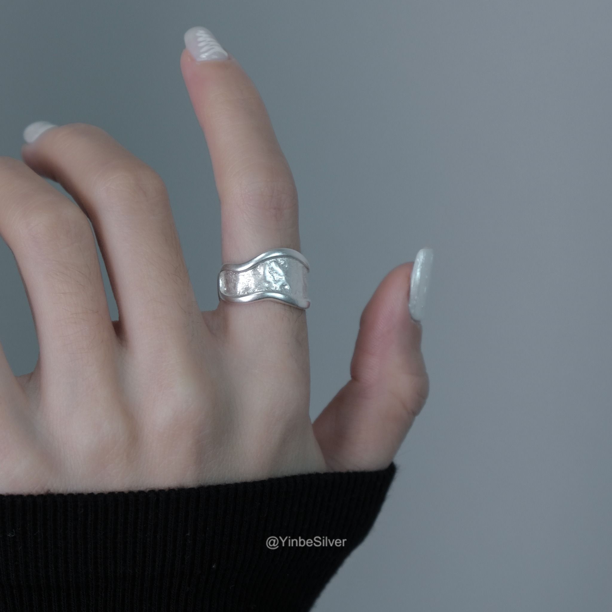  Nhẫn Bạc Glacier Yinbe Silver, Nhẫn Bạc Cá Tính 