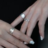  Nhẫn Bạc Glacier Yinbe Silver, Nhẫn Bạc Cá Tính 