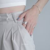  Nhẫn Nữ Bạc 950 Đèn Lồng Yinbe Silver 