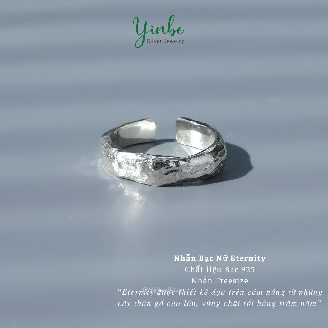  Nhẫn Bạc Nữ Eternity Yinbe Silver 