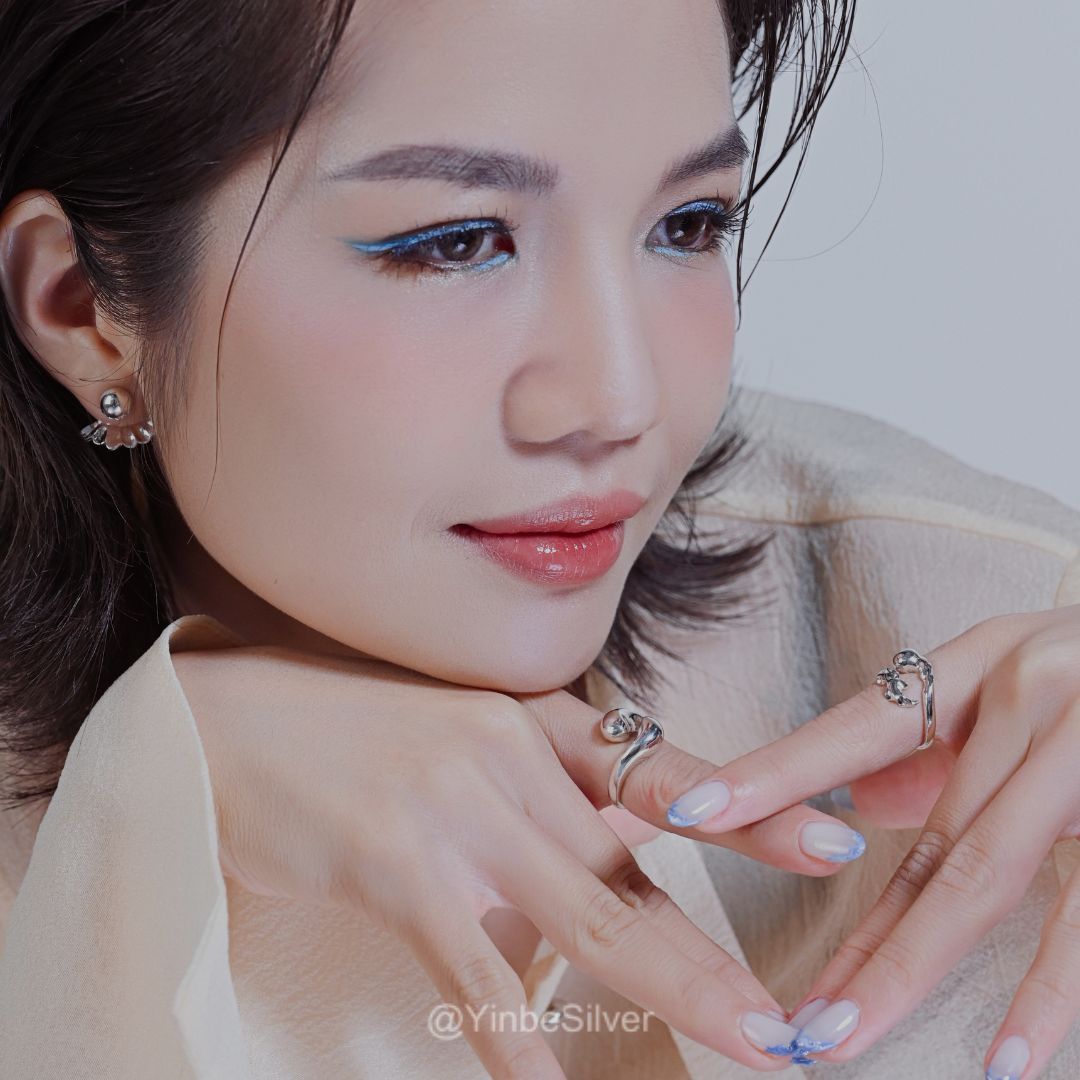  Nhẫn Bạc Nữ Glow Yinbe Silver JYR01 