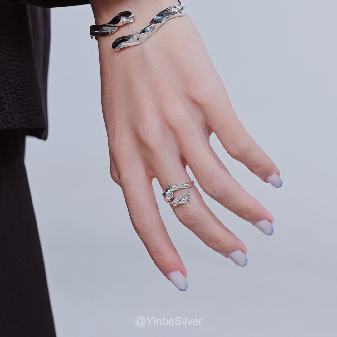  Nhẫn Bạc Nữ Glow Yinbe Silver JYR01 