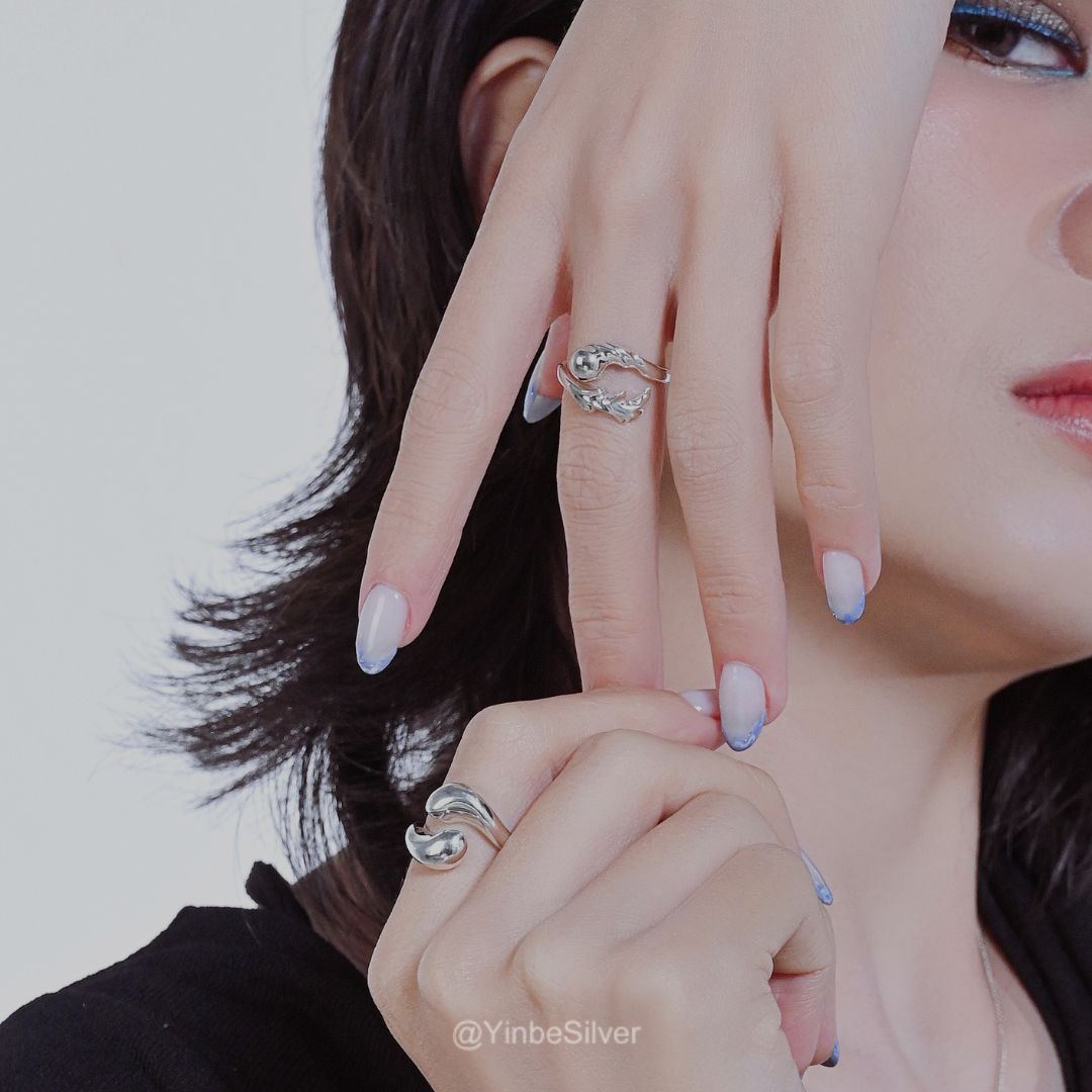  Nhẫn Bạc Nữ Glow Yinbe Silver JYR01 