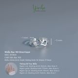  Nhẫn Bạc Nữ Heartique Yinbe Silver 