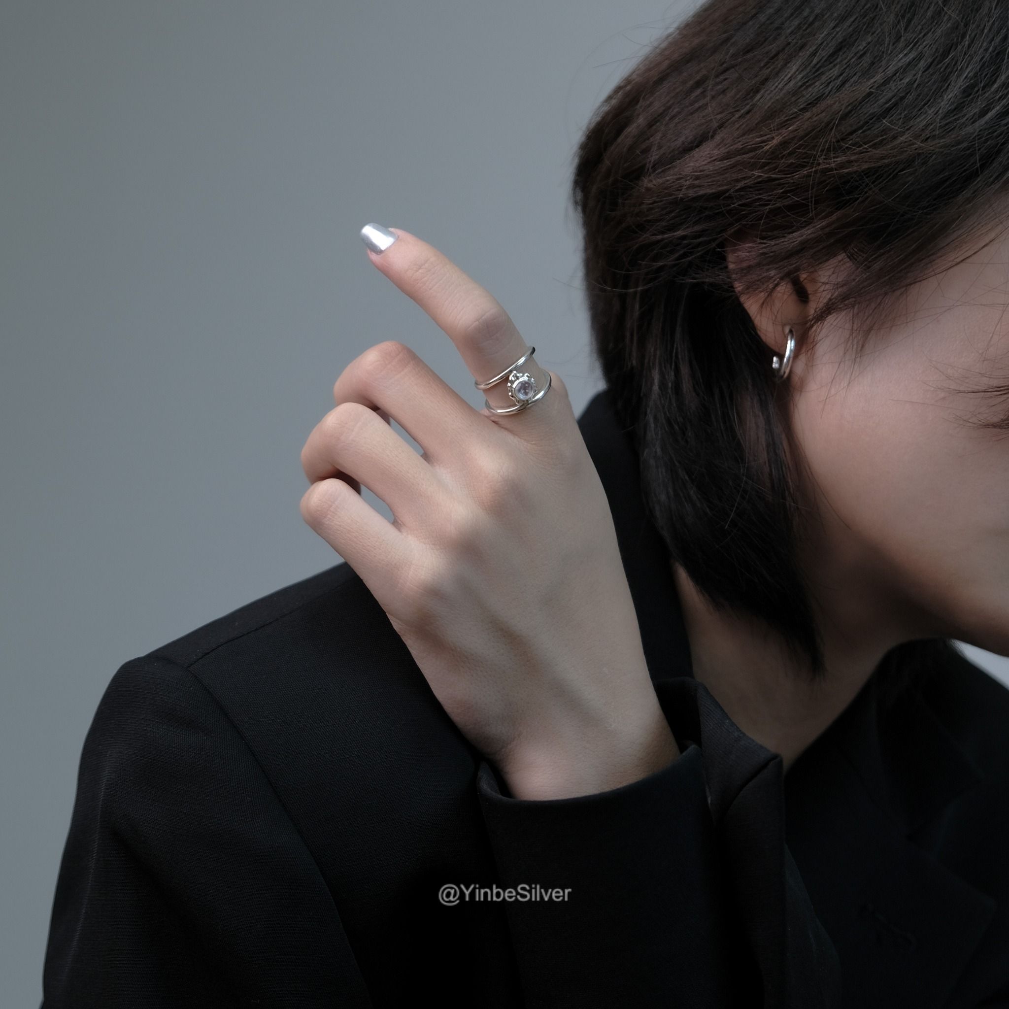  Nhẫn Bạc Nữ Serenity Yinbe Silver 
