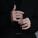  Nhẫn Bạc Nữ Snowmelt Yinbe Silver 