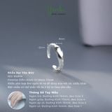  Nhẫn Nữ Bạc 950 Vân Mây Yinbe Silver 