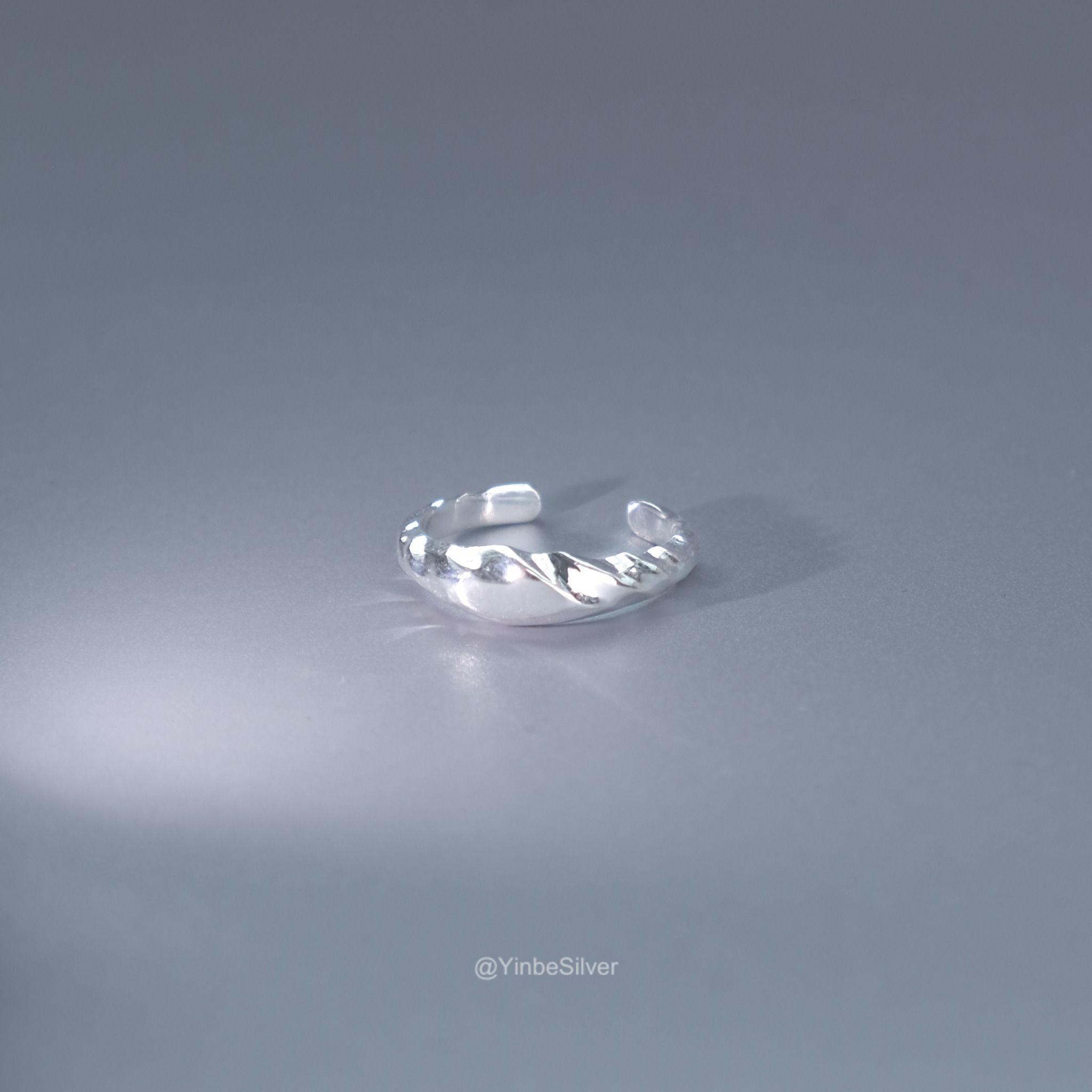  Nhẫn Nữ Bạc 950 Vân Mây Yinbe Silver 