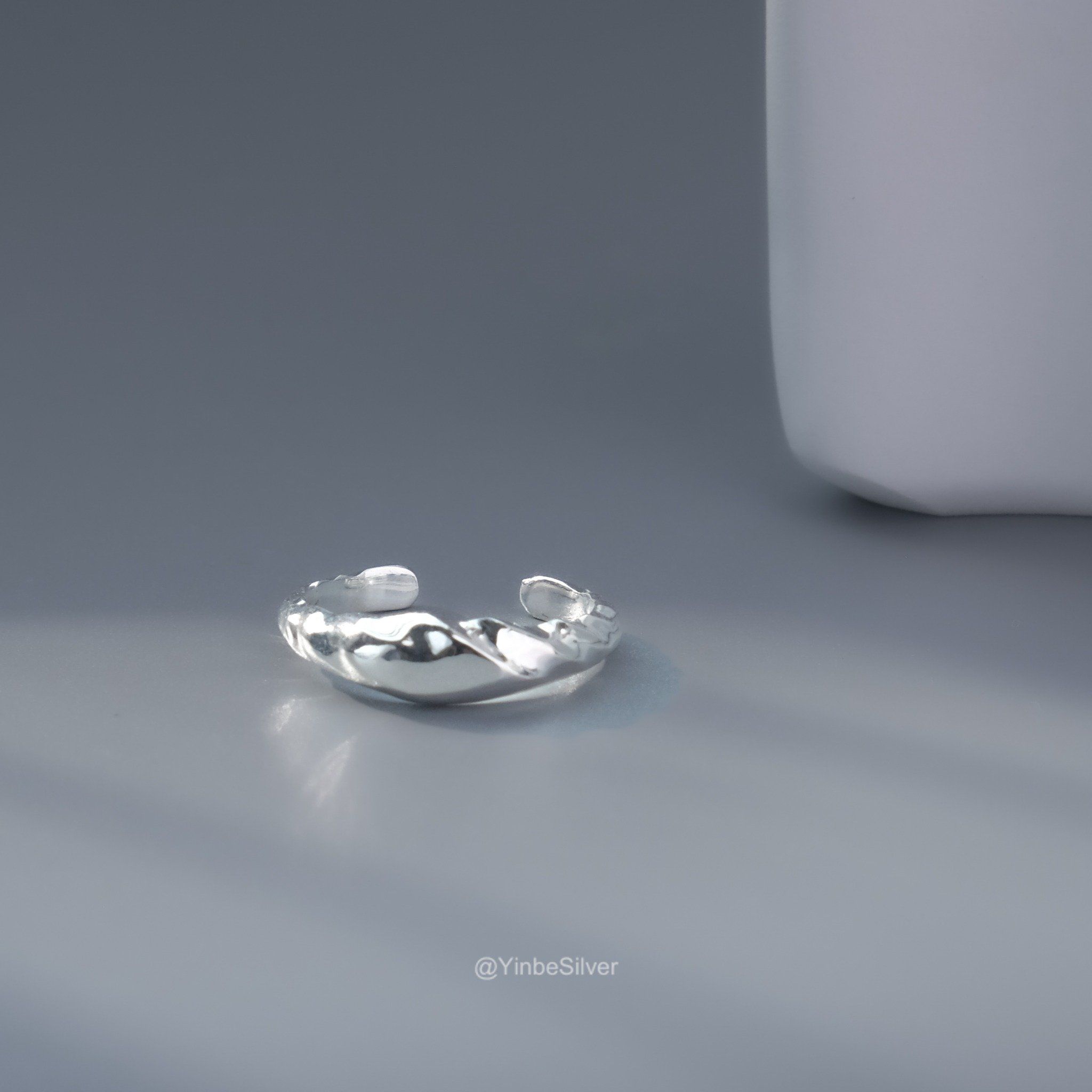  Nhẫn Nữ Bạc 950 Vân Mây Yinbe Silver 