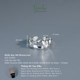  Nhẫn Bạc Nữ Wavecrest Yinbe Silver 