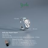  Nhẫn Bạc Ripple Signet Yinbe Silver 