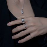  Nhẫn Bạc S925 Hoa Mặt Trời Bản To Yinbe Silver 