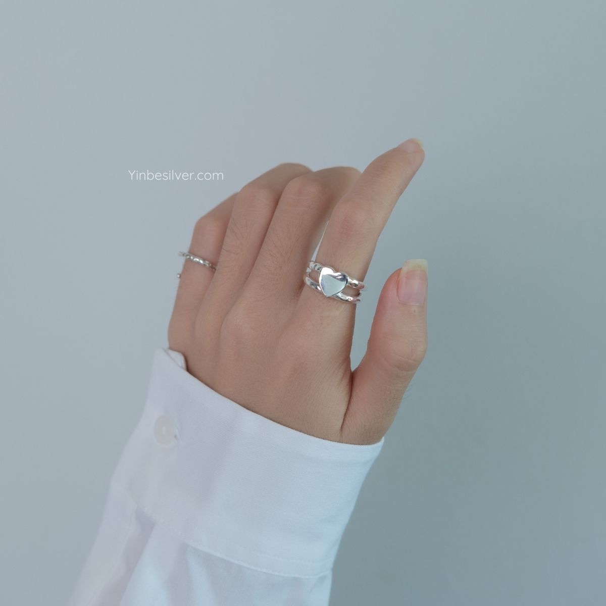  Nhẫn Bạc S925 Pure Love Yinbe Silver 