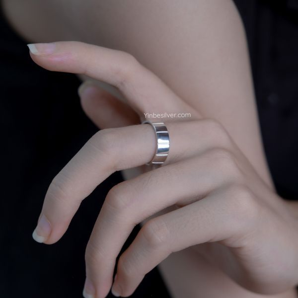  Nhẫn Bạc S925 Pure Sim Yinbe Silver 