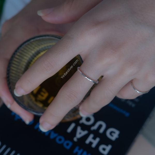  Nhẫn Bạc S925 Thin Ring Yinbe Silver 