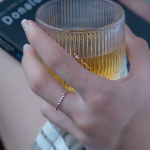  Nhẫn Bạc S925 Thin Ring Yinbe Silver 