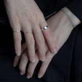  Nhẫn Bạc S925 trơn bản rộng Yinbe Silver 