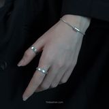  Nhẫn Bạc S925 trơn bản rộng Yinbe Silver 