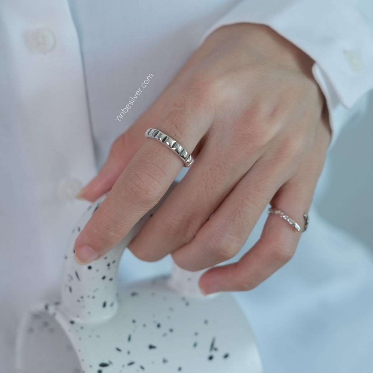  Nhẫn Bạc S925 Vertex Yinbe Silver 