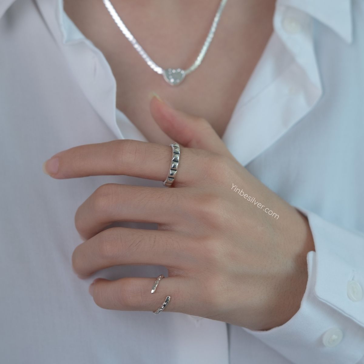  Nhẫn Bạc S925 Vertex Yinbe Silver 