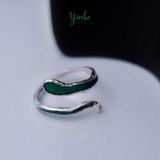  Nhẫn Bạc S925 Diệp Lục Yinbe Silver 