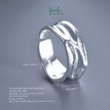  Nhẫn Bạc S925 Dòng Chảy Yinbe Silver 