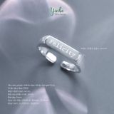  Nhẫn Bạc S925 Khắc Simple Chic Yinbe Silver 