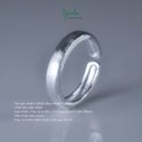  Nhẫn Bạc S925 Nhám Cát Bản 4mm Yinbe Silver 