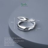  Nhẫn bạc S925 Dreamy Vein Yinbe Silver 