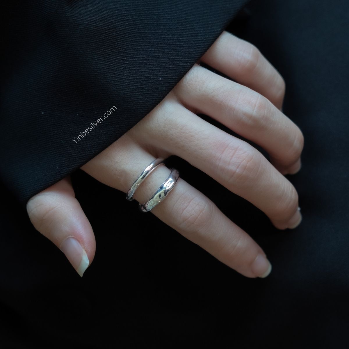 Nhẫn bạc S925 Dreamy Vein Yinbe Silver 
